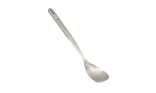 wokpanna i lättviktkolstål inkl sked och hålslev